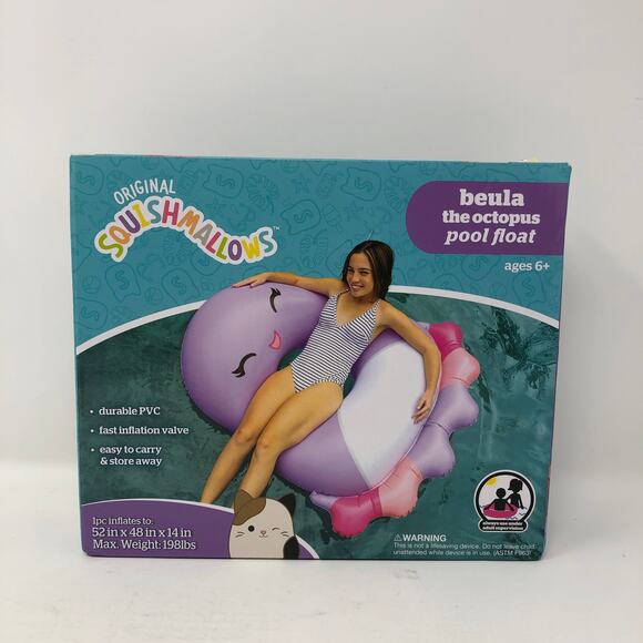 BigMouth x Squishmallows Original Large Inflatable Pool Float New in Box NIB - Picture 1 of 4